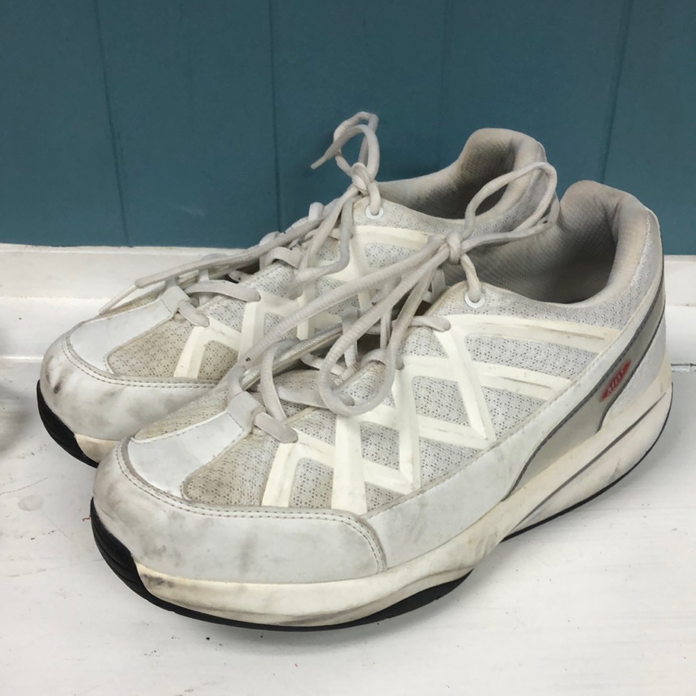 MBT Sport 3X White Rocker‎ Bottom Lace Up Sneaker Womens US Size 9 EUR 40